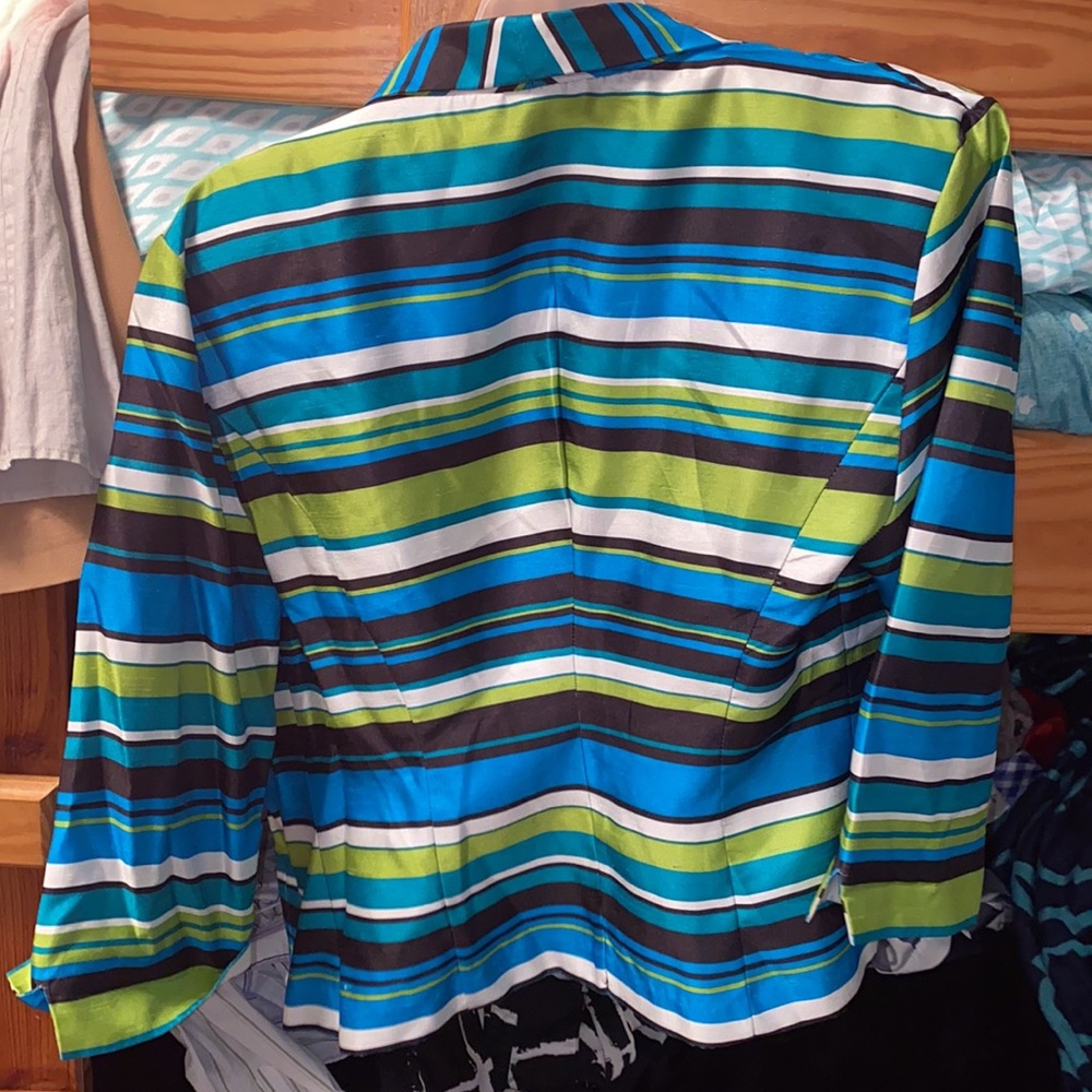 Striped open jacket - Picture 2 of 2